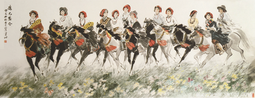 康巴盛会 145cm×380cm2013年.png