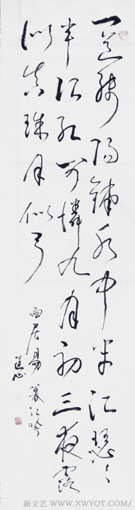 崔天多 4尺对开《白居易·暮江吟》.jpg