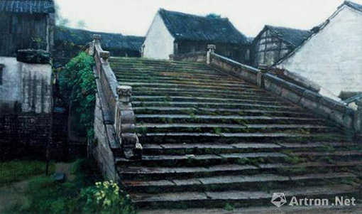 陈逸飞《同年嬉戏过的地方》布面油画 89x151cm 1984年 北京匡时成交价：2127.5万元.png