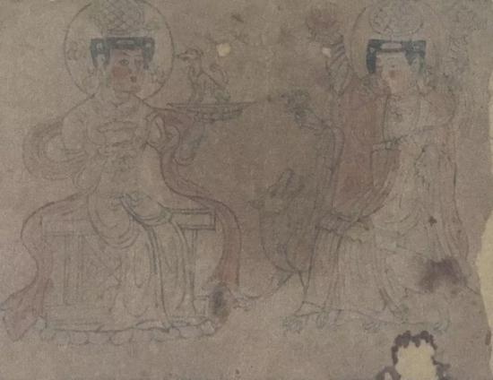 图11 祆教神祇， P.4518，法国国家图书馆藏