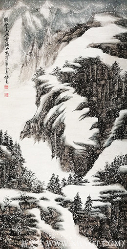 《将登太行雪满山》规格：138x69cm.jpg