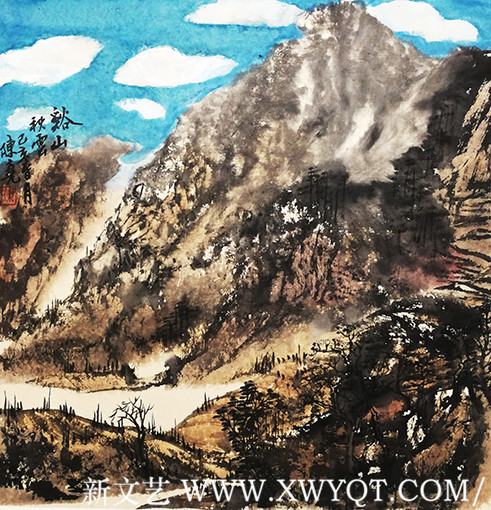 《溪山秋云》规格：50x50cm.jpg