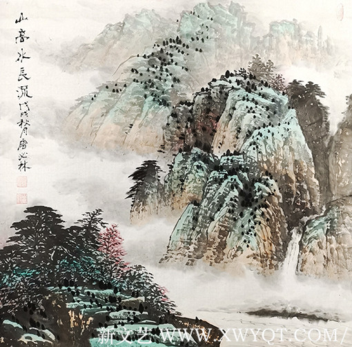 唐笔林作品《山高水长流》.jpg