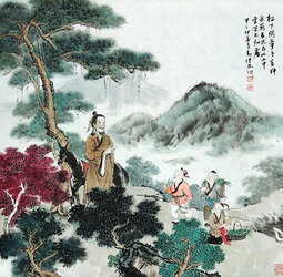 高健林作品11《寻隐者不遇》.jpg