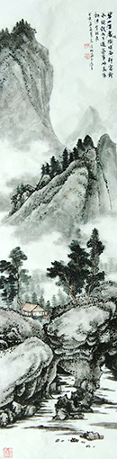 高健林作品《鼎汤初沸有朋来》规格：138cmx50cm.jpg