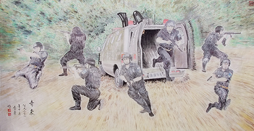 李豪作品 《奇袭》.JPG