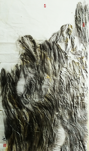 乐城麟作品《境由心生之按行五岳》规格：138cmX69cm.png