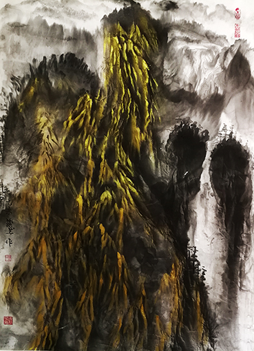 乐城麟作品《境由心生之天地玄宗》规格：155cm x 97cm.jpg