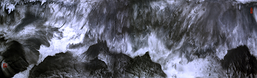 乐城麟作品《疑是银河落九天》规格：255cmX70cm.jpg