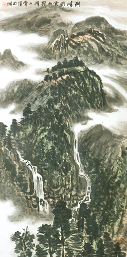 陈明纲作品《攒峰入霄汉》规格：139cmx69cm.jpg
