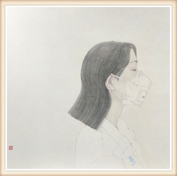 杜政坤《轻装战疫》64x65  中国工笔画.jpg