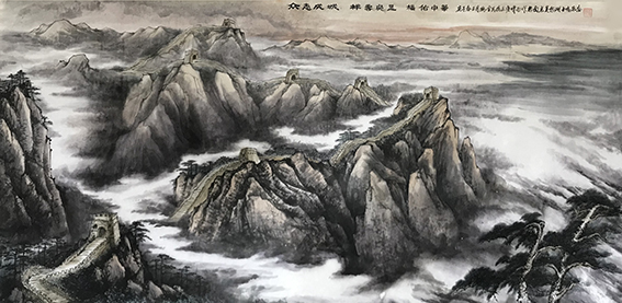 王鸣荣作品 《众志成城，祥云突显，福佑中华》.jpg