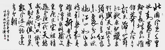 李成印作品18 行草横幅《沁园春 雪》 240X70cm.JPG