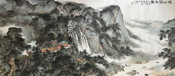 杨荣平作品《溪山云秀图》.jpg
