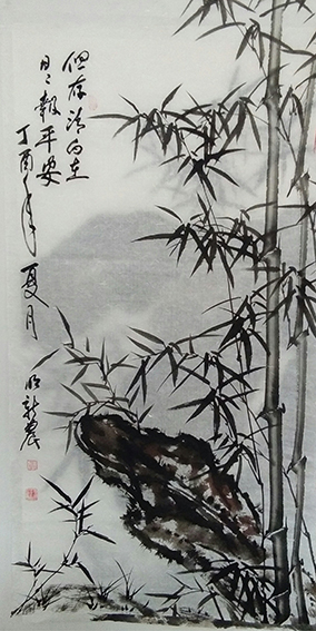明新农作品 《但存清白在 日日报平安》.jpg