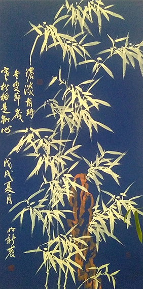 明新农作品 《浓淡有时无变节 岁寒松柏是知心》.jpg