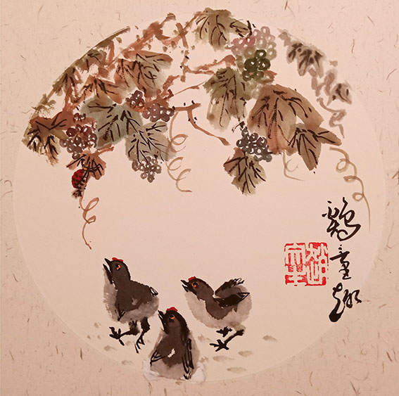 赵文生作品 《鸡》.JPG