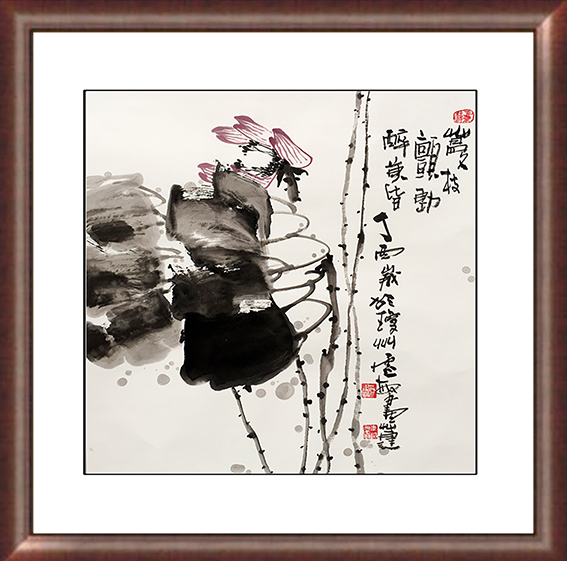 邢灵敏作品3《蔓枝颤动醉黄昏》68cmX68cm.jpg