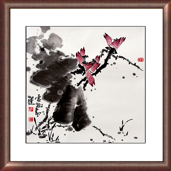 邢灵敏作品4《墨荷系列之二》68cmX68cm.jpg