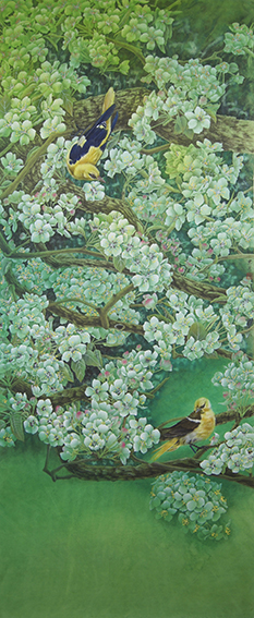 姚霁月作品1 工笔画《春》47cmX118cm 2019年.jpg