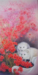 姚霁月作品3 工笔画《丛中笑》68cmX136cm 2019年.png