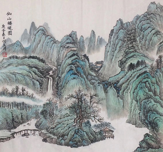 何石平作品8《仙山楼观图》.jpg