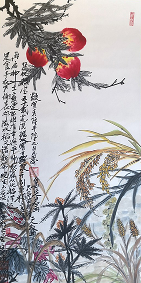 张岩石作品14《敬贺袁隆平院士九旬大寿》.jpg