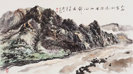 时平太作品3《山雨穷秋》46X69cm.jpg
