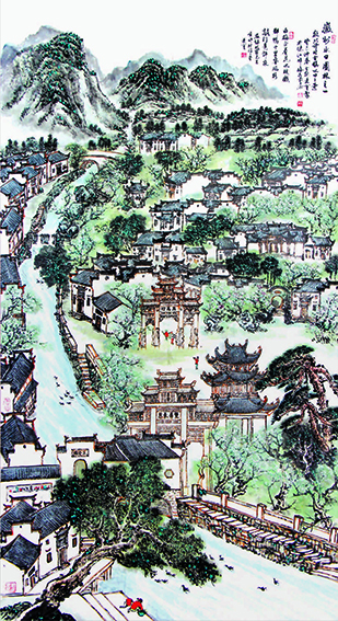 萧辅文作品3《歙北许村古村落》.jpg