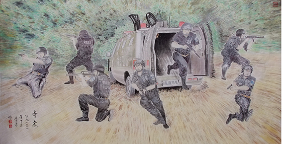 李豪作品 《奇袭》.JPG