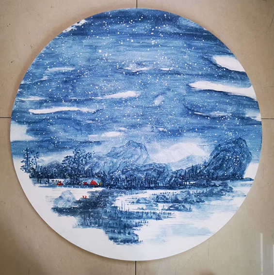 黎文作品 《冰天雪地也宿营》.jpg