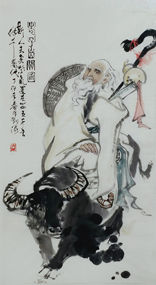 刘涛作品10《老子出关图》.JPG