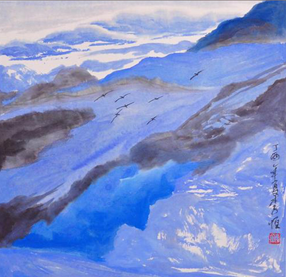 李恒作品3《海阔天空》.jpg