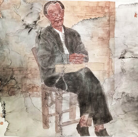 王伟成作品 《山民系列之一》 规格：72cmx76cm.jpg