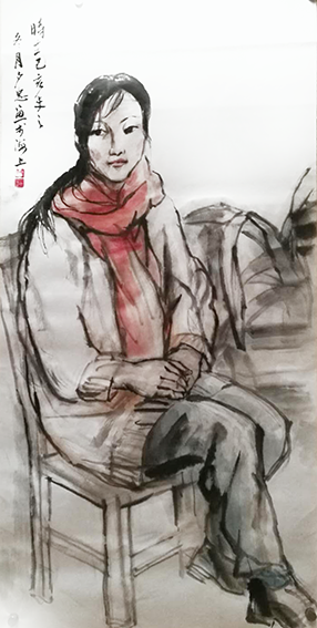 芮夕忠作品3《红围巾》.png