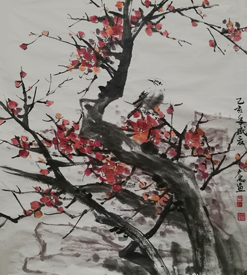 芮夕忠作品10《红梅报春》.png