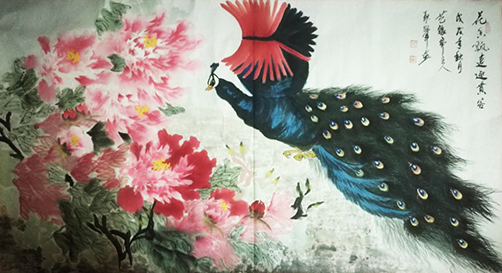 耿跃军作品3《花香飘远迎贵客》.jpg