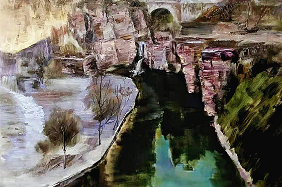 智超作品10《太行谷底》60X90cm 油画 2018年 太行山谷底写生记.jpg