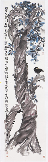 苏凤智作品5《左旋柳》规格：180X48cm.jpg