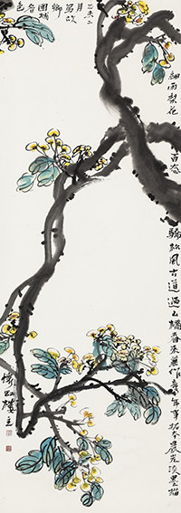 苏凤智作品6《故乡团城春色》规格：132X40cm.jpg