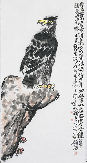 苏凤智作品8《鹰》规格：138X68cm.jpg