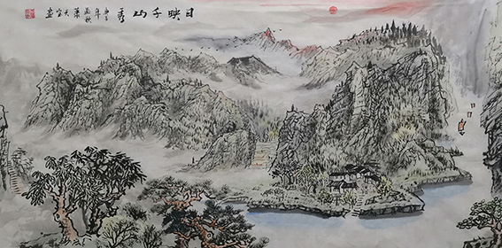 肖天宝作品《日映千山秀》.jpg