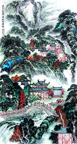 萧辅文作品5《黄山九龙瀑景区》.jpg