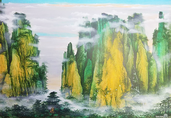 庞淳作品2 早期山雾系列经典作品《飞猿岭上猿声》尺寸150×100cm.png