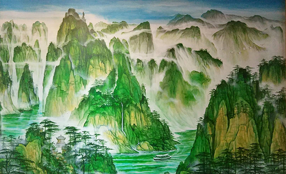 庞淳作品14《九曲三峡咏叹》为国家航天员中心创作的巨型作品之原作 尺寸200X128cm.png