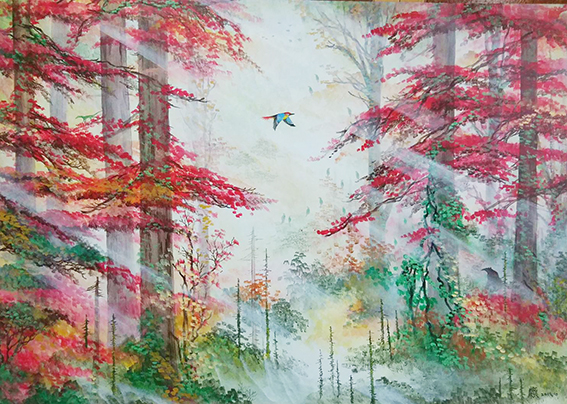 庞淳作品19《秋林尽染》尺寸100X80cm.jpg