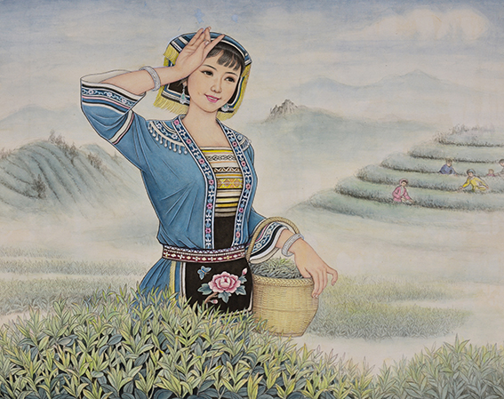 肖耀彩作品7《茶园飘香》91X71cm.JPG