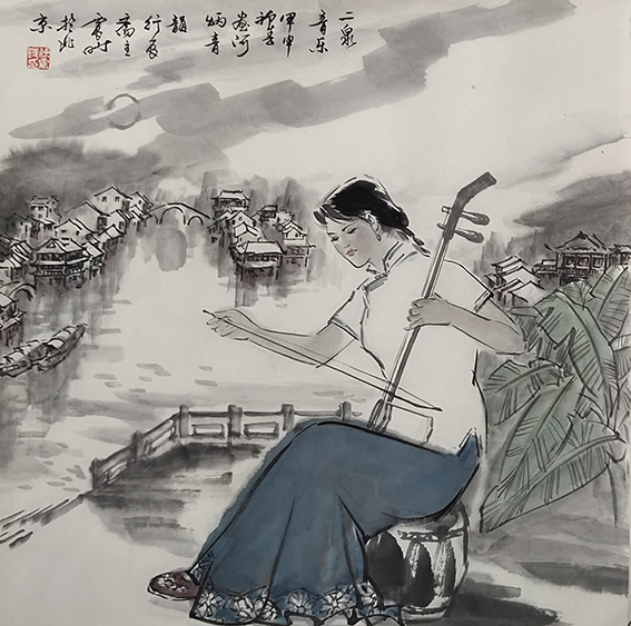 《二泉音乐》68X68cm 2004年作.jpg