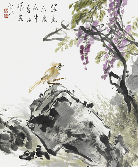 仇振霖作品 《紫气东来》规格：45cmx55cm.jpg