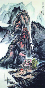 赵磊作品 《霞映落叶秋山响》.jpg